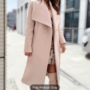 Women's Outerwear Solid V-neck Belt Down Button Long Sleeve Fall Winter Coat